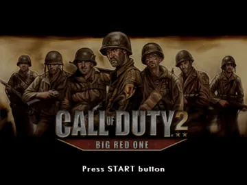 Call of Duty 2 - Big Red One screen shot title